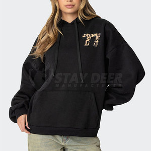 Nouveau Style Hommes Heavyweight Waffle Double Layered No String Hoodie All Over Cheetah Leopard Digital Print Winter Boxy Hoodie - Product Image 4