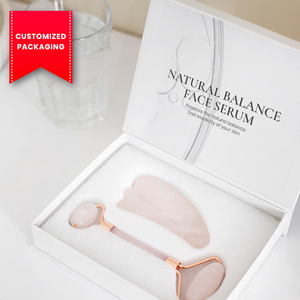 ชุดกล่องแม่เหล็กบำรุงผิวแบบพรีเมี่ยมบรรจุภัณฑ์กระดาษรักษ์โลกพิมพ์ลายสองด้านน่ารักเป็นมิตรกับสิ่งแวดล้อมชุดของขวัญมีสไตล์ - Product Image 1