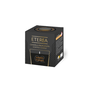 Bougie parfumée Eterea 120g, parfum Tonka chaud, élégante, artisanale, matériaux italiens de haute qualité, lueur chaleureuse et confortable, parfum raffiné - Product Image 1
