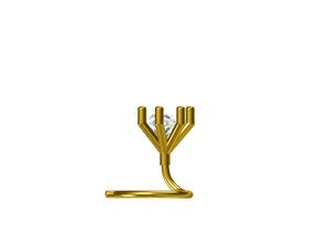 Épingle à nez en or jaune fin 18 carats Antique Bijoux de créateur exquis Pierres de diamant étincelantes Or Mélange parfait Style Culture pour - Product Image 3