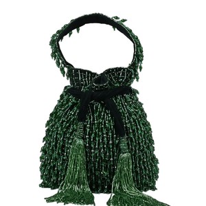 Handmade with Crystal Beads Potli <b>Bags</b> <b>for</b> <b>Wedding</b>, Return Gift, from India - Product Image 2