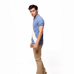 Polo d'été respirant pour hommes Nouveau T-Shirt de couleur unie brodé Revers décontracté Loisirs Business Fashion Plus Size - Product Image 3