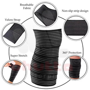 Wholesale Neoprene Unisex Fitness Weightlifting Breathable Knee Wraps <b>Workout</b> Wrist Wraps - Product Image 4
