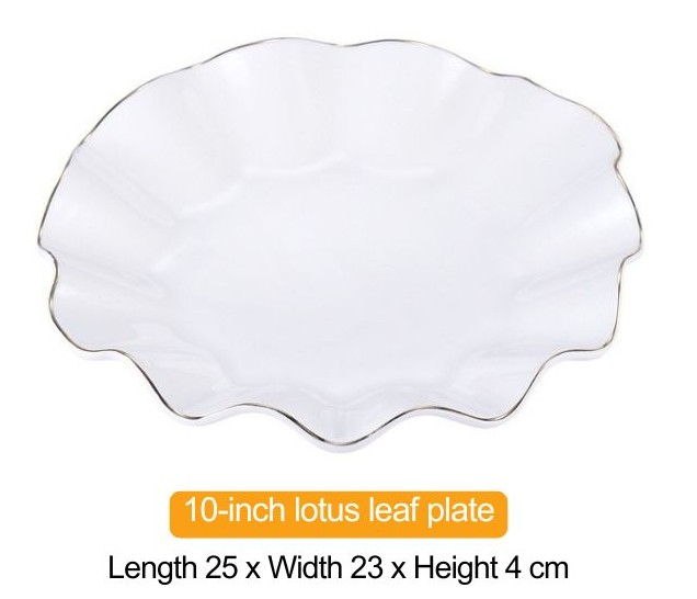 10" lotus leaf Plate