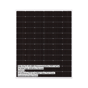 แผงโซลาร์เซลล์ Solar One S1-325-60M แบบโมโนคริสตัลไลน์ PERC ฮาล์ฟเซลล์ ประสิทธิภาพสูง ได้รับการรับรองมาตรฐาน TUV พร้อมกระจกปิดด้านหน้า - Product Image 2
