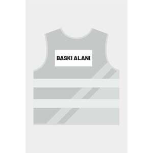 Gilet di Segnalazione Grigio per <span class=keywords><strong>Sport</strong></span> all'Aperto, Gilet ad Alta Visibilità - Product Image 2