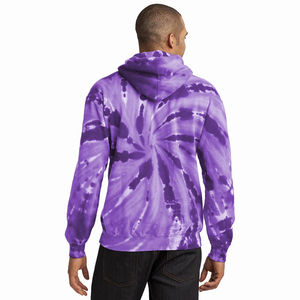 Sweat-shirts d'hiver à capuche 100% coton Tie Dye Uni Grande taille Logo personnalisé Streetwear Homme - Product Image 2