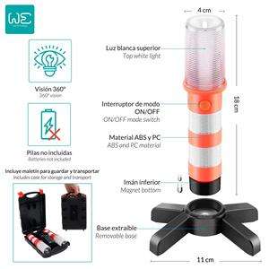 Luces de Emergencia para Automóvil WE, 2 Piezas, Luces de Advertencia de Seguridad - Luces Estroboscópicas - Product Image 2