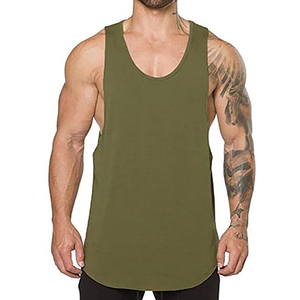 Camiseta sin mangas de Fitness con logotipo personalizado sin mangas para correr, entrenamiento muscular, culturismo, camisetas sin mangas, chaleco deportivo de secado rápido, camiseta sin mangas para hombre - Product Image 2