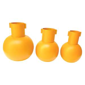 Vase en fer contemporain à finition mate |   Vase en métal de style scandinave de luxe, pot à fleurs abstrait décoratif vert sauge pour fleurs séchées - Product Image 6