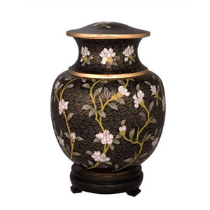 Urne de crémation en aluminium revêtue d'émail, fabriquée à la main, meilleure vente, qualité supérieure, Design moderne, rangement des cendres d'enterrement - Product Image 2