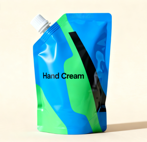 Busta Stand-up Personalizzata ad Alta Barriera con Tappo Richiudibile e Beccuccio per Confezionamento di Olio Lubrificante per Motori - Product Image 1