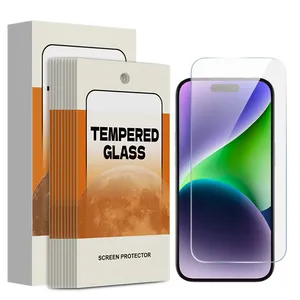 8K độ nét cao độ trong suốt cao tầm nhìn điện thoại Tempered Glass bảo vệ màn hình 21d 9D cho Iphone 14 15 Pro