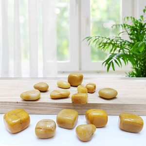 Piedra preciosa de Aventurina amarilla pulida a mano Plexo Solar Chakra Curación Natural Aventurina amarilla Piedra de caída Confianza - Product Image 5