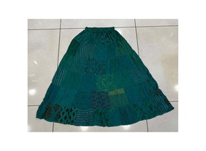 กระโปรงยาวผ้าเรยอนโบฮีเมียนสำหรับผู้หญิง, ชุดเดรสผ้าฝ้ายฮิปปี้สไตล์วินเทจสไตล์อินเดียทรงเข้ารูป - Product Image 6