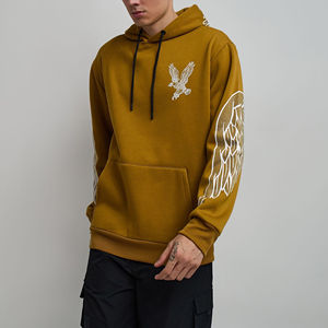 Sweat-shirt streetwear en gros, coton éponge, lavage à l'acide, strass personnalisés, thermique, délavé au soleil, strass, sweat-shirts pour hommes - Product Image 3