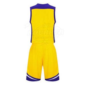 Vente chaude Uniforme de basket-ball personnalisé pour adultes Taille adulte Respirant Séchage rapide 100% polyester Ensemble sans manches avec impression unique - Product Image 3