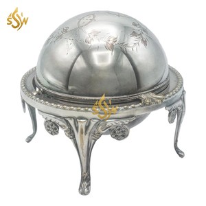 Casserole de nourriture en métal de la meilleure qualité plat et pot de forme ronde de haute qualité dessus de table décoratif servant des casseroles chaudes - Product Image 1