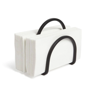 Modern Luxury Handmade Heavy Duty Metal Napkin Holder Stand <b>Black</b> Display Stands for Kitchen Restaurant - Product Image 1