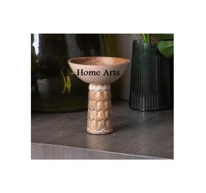 Bol de service à dessert de qualité supérieure Design fantastique Bois Couleur marron Bonbons Snacks Bol pour les meilleures ventes - Product Image 5