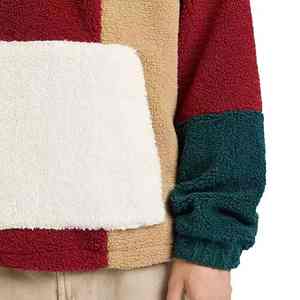 Chaqueta de Forro Polar para Hombre, Color Sólido, Cuello Alto, Capucha, Chaqueta Cálida de Invierno para Exteriores con Diseño Único de Letras en el Logotipo Frontal - Product Image 2