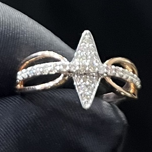 แหวนทองคำแท้14K 18K ที่สวยงามพร้อมเพชรธรรมชาติของขวัญแฮนด์เมดแบบดั้งเดิมสำหรับเครื่องประดับชั้นดีที่ไม่เหมือนใครของเธอ - Product Image 5