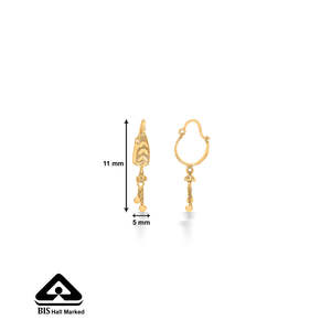Pendientes de Aro con Diseño de Olas en Oro Amarillo para Mujer, Marca Twilight Tides - Product Image 5