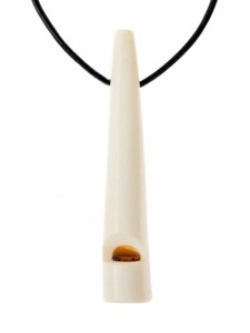 Top vente de véritable sifflet en corne de buffle fait à la main avec cordon en cuir osseux au prix de gros Fizacraft - Product Image 2