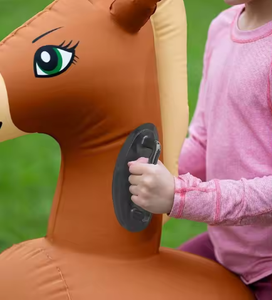 Personnalisation d'usine équipe jouet tour gonflable <span class=keywords><strong>jeu</strong></span> pour enfants Hippie saut jouet saut cheval jouet avec poignée - Product Image 5