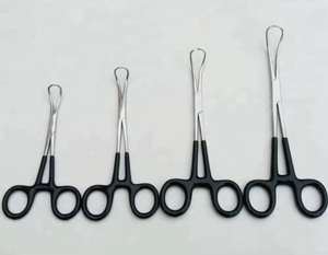 Venta al por mayor de fórceps de acero inoxidable de logotipo personalizado de acero inoxidable de toalla fórceps hemostáticos rectos curvos - Product Image 4