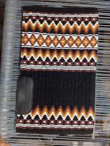 Almohadillas de sillín de lana de Nueva Zelanda genuinas hechas a mano, acentos de cuero de Gel de concha de salto, manta de equitación inglesa occidental - Product Image 2