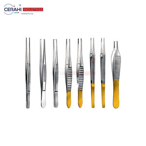 Ensemble de pinces à dissection professionnelles Adson Semken Pinces à tissus et pansements en acier inoxydable atraumatiques pour chirurgie de précision - Product Image 1