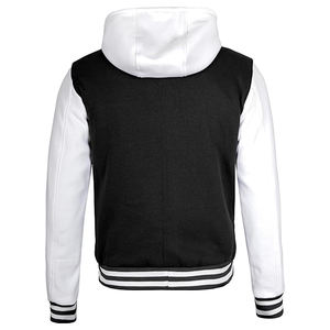 Streetwear Design Vintage Toile Col Montant Avant Hiver Laine Polaire Chenille Brodé Varsity Bomber Letterman Veste Hommes - Product Image 5