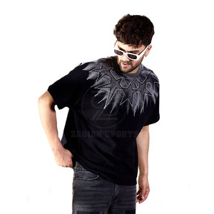 Les adultes portent un T-shirt 100% coton à séchage rapide, respirant et écologique avec broderie et conception personnalisée Service OEM pour hommes - Product Image 1