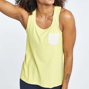 Camisetas sin mangas de gimnasio para mujer, camisas de gimnasio con bolsillos delanteros para mujer - Product Image 2