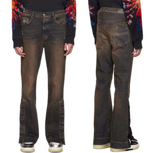 Designer Jean Vendors Fashion Jeans Pant Wholesale Jeans <b>Wide</b>-<b>Leg</b> Straight Loose Fit Autumn Solid Washed - Product Image 6