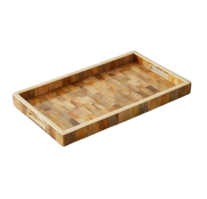 ถาดเสิร์ฟเขาควายธรรมชาติแบบยั่งยืนถาดเขาขัดเงาแวววาวแจกฟรีโดย tihami Inc - Product Image 2