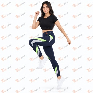 Women Athletic <b>Compression</b> <b>Leggings</b> High Waist Sports Tights Workout Running Fitness Yoga Training Activewear Stretch Fabric - Product Image 3