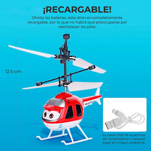 Beginner-friendly Rechargeable <b>RC</b> Helicopter Toy USB <b>Controller</b> Battery Mini Induction Features Plastic Indoor/Outdoor Camera - Product Image 6