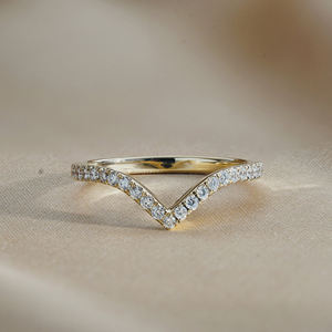 Anillo de boda de moissanita de 2,25 quilates de lujo exclusivo en oro blanco/amarillo/rosa de 10K en precio al por mayor más barato - Product Image 6