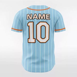 เสื้อเบสบอลแบบปรับแต่งได้ ไซส์พลัส ระบายอากาศได้ดี ลายพิมพ์ลายทาง ป้องกันแบคทีเรีย แห้งเร็ว ออกแบบมาอย่างพิถีพิถัน - Product Image 4