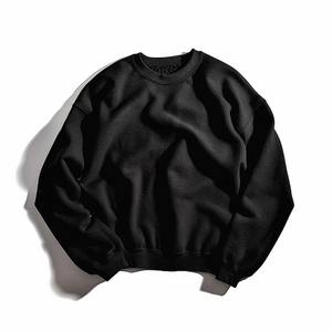 Sweat-shirt à col rond avec logo personnalisé pulls à capuche en vrac simples sweat-shirt en coton lourd pull d'hiver de style de rue - Product Image 1