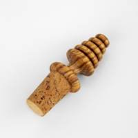 Tapón de Corcho para Botella Personalizado, Portátil e Impermeable, Hecho a Mano con Madera de Olivo, Estilo Rústico Mediterráneo, Recuerdos de Boda