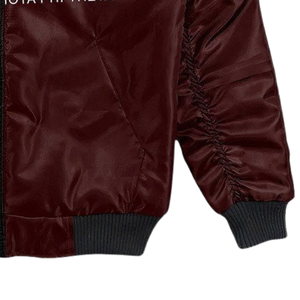 Veste bomber en satin Iota Phi Theta 1963 Fraternity, style universitaire grec, broderie, vêtement d'extérieur - Product Image 5