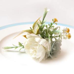 Floral Napkin <b>Ring</b> Holder for Table Decor Serviette Accessory Wedding Events Parties Hotel Dining Also Used as <b>Curtain</b> Tie - Product Image 3