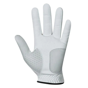 Guantes de golf de dedo completo con logotipo personalizado de alta calidad Uso de mano izquierda de cuero genuino Último diseño a precio barato al por mayor - Product Image 3