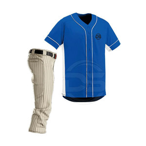 Best Selling Men's Breathable Plus Size <b>Baseball</b> Uniform Customized Logo Quick Dry Sportswear Team Wear <b>Set</b> Style - Product Image 1