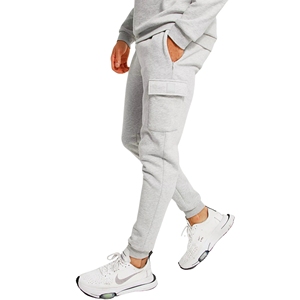 Pantalon décontracté pour homme, tricoté, respirant, écologique, infroissable, taille mi-haute élastique, coupe droite, en tissu peigné, idéal pour l'été - Product Image 1