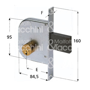 2-turn wheelie <b>lock</b>, <b>cylinder</b> Art. 02156 - Product Image 1