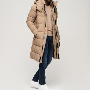 OEM personalizado impreso a prueba de viento Casual hombres chaqueta acolchada transpirable lona abrigos de invierno burbuja caliente logotipo personalizado tamaño al aire libre - Product Image 2